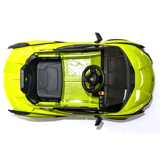Masinuta Electrica Lamborghini Sian Verde, 70W, Scaun Piele - imagine 6
