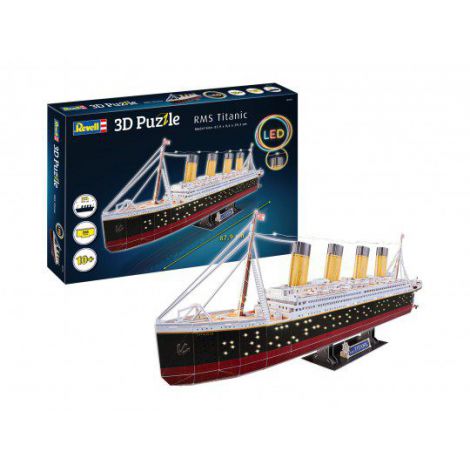 Revell 3D Puzzle RMS Titanic cu LED