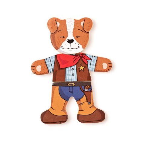 Puzzle lemn Imbraca Catelul Woodyland - Educativ - imagine 3