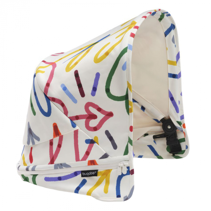 Capotină Bugaboo Donkey 5 Art of Discovery White