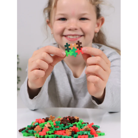 Plus-Plus Jungle Mix 100 Piese - Constructie Creativa - imagine 3