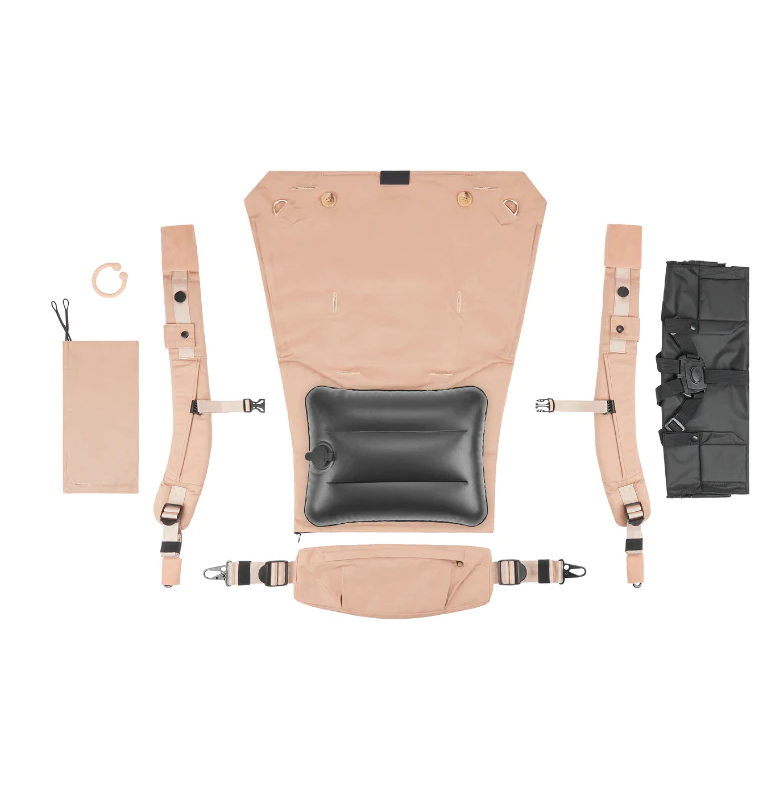 Babymoov Moov Boost Bej - Sistem Transformabil Marsupiu și Booster - imagine 2