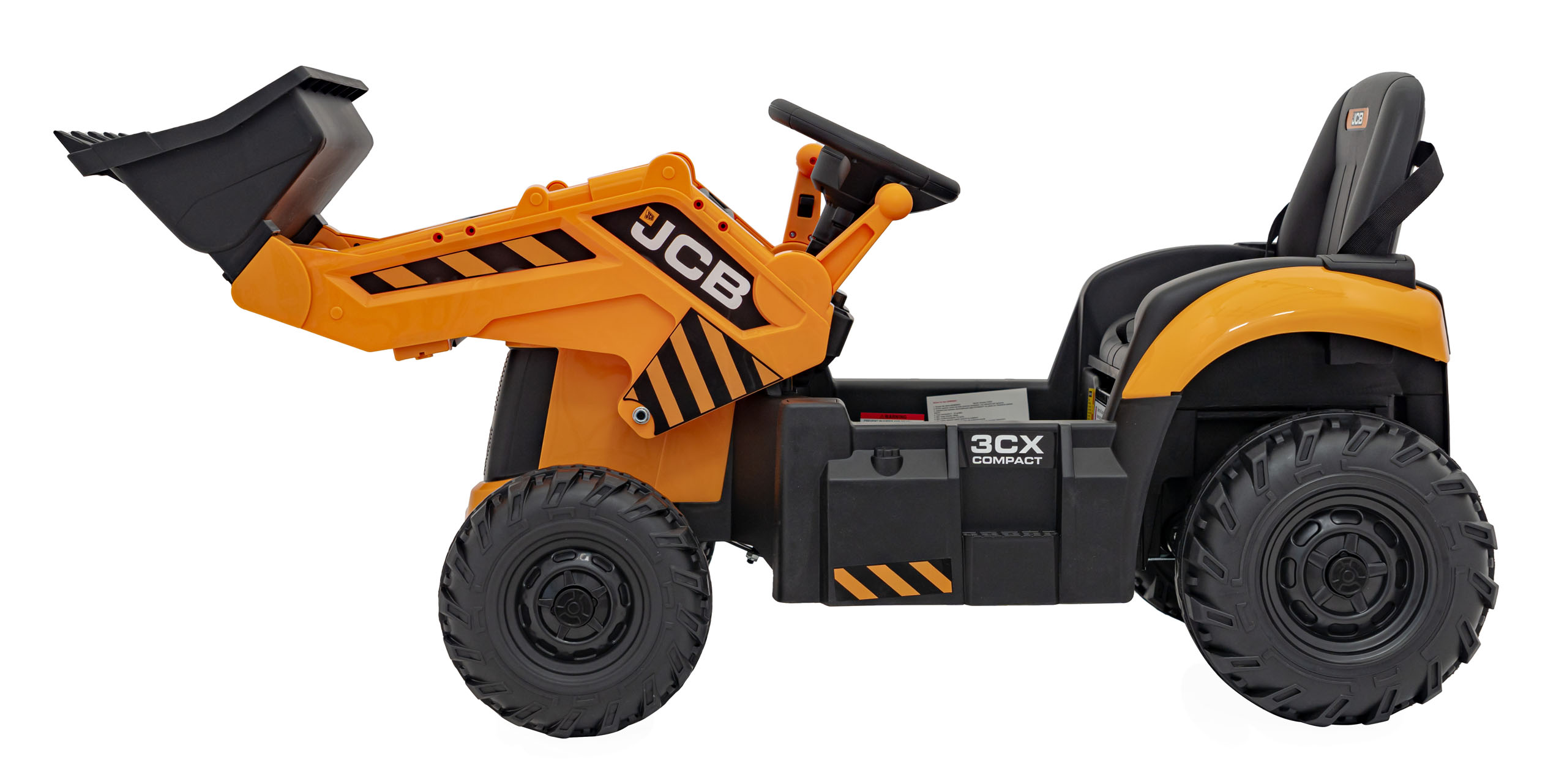 Tractor Electric JCB cu Cupă Manuală Galben - imagine 5