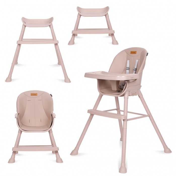 Scaun de Masa 4 în 1 Kidwell Eatan Pink - imagine 2