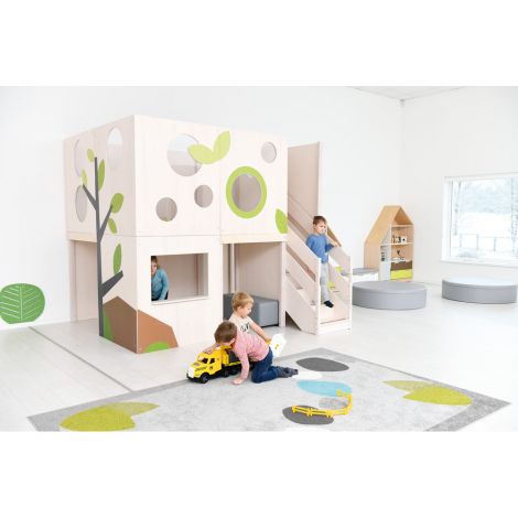 Complex Joacă Flora Moje Bambino - Lemn Interior - imagine 28