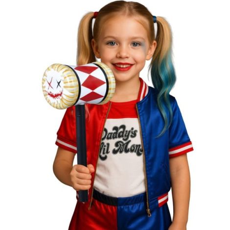 Ciocan Arlequin 35cm | Accesoriu Halloween Guirca - imagine 5