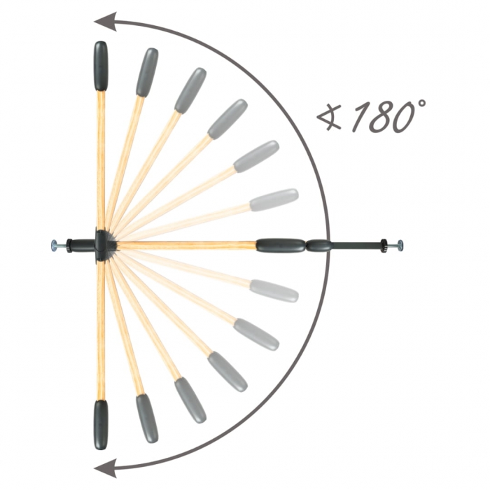 Poartă Siguranță Kidwell Trasti, Negru, 74-105 cm - imagine 4