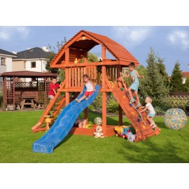 Complex de joaca Fungoo GIANT, tobogan 3m, lemn - imagine 3