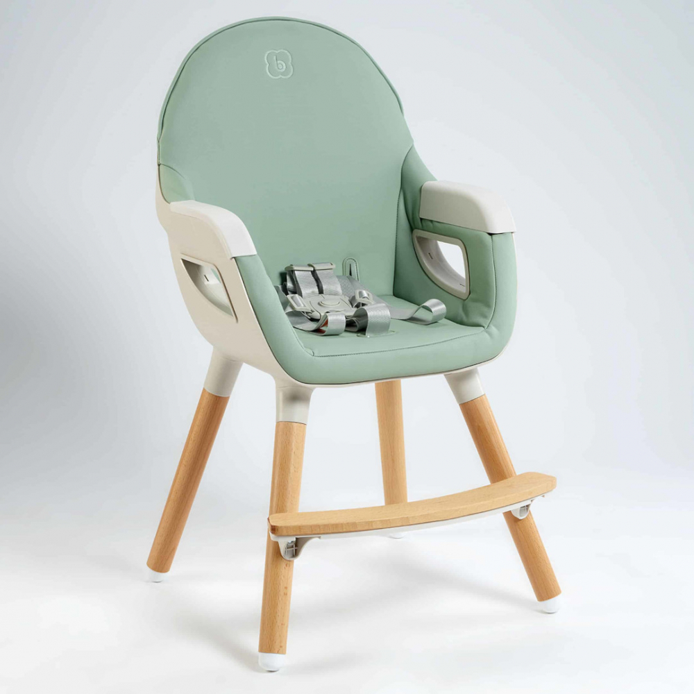 Scaun Masa BabyGo Skandi Green Transformabil - imagine 3