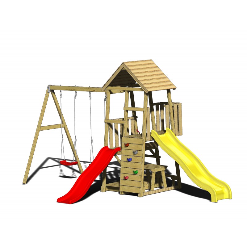 Turn Joaca Wendi Toys cu Tobogane si Leagane
