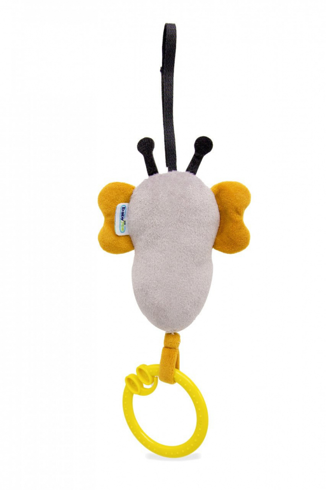 Jucarie Vibratii BabyJem Albinuta Gri 6m+ - imagine 4