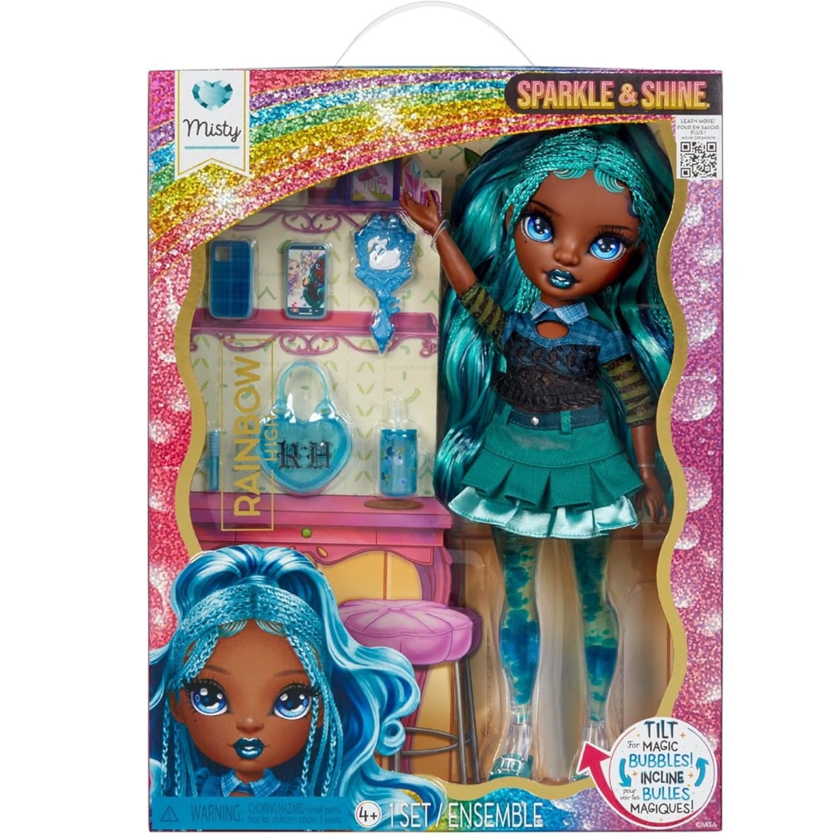 Papusa Rainbow High Misty Sparkle & Shine