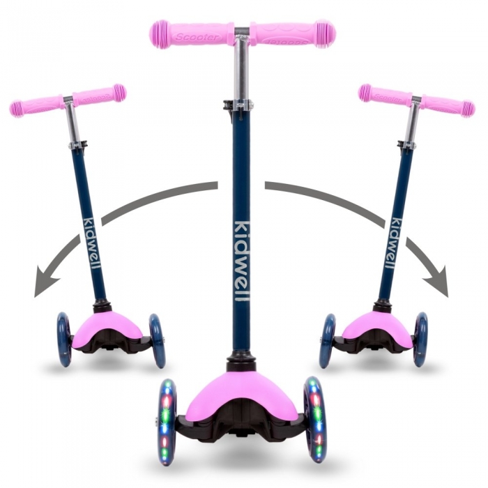 Trotineta Kidwell Uno Violet, LED, 3 ani+ - imagine 4