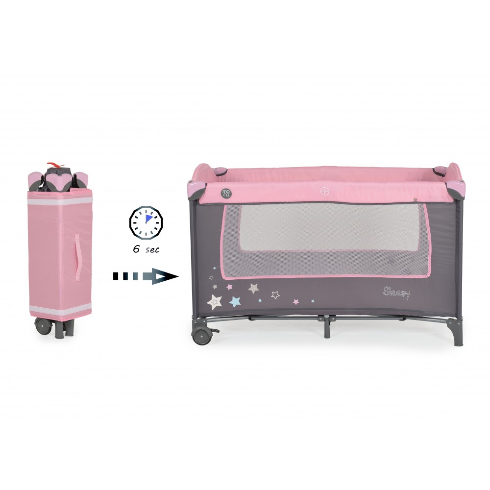 Patut Moni 2in1 Sleepy Travel Compact Pink - imagine 9