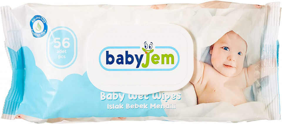 Servetele umede BabyJem, 56 bucăți, Hidratante - imagine 7