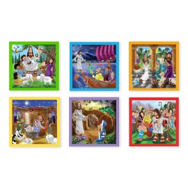 Cuburi Puzzle Noul Testament Melissa & Doug - imagine 2