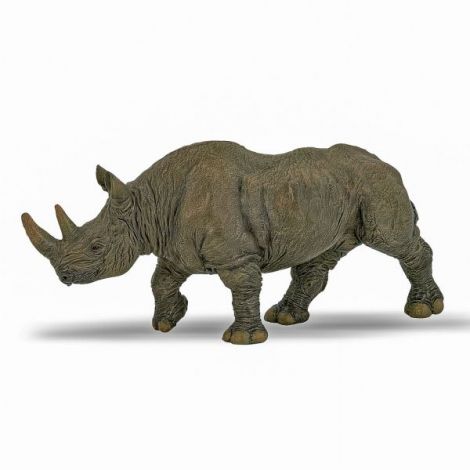 Papo Figurina Rinocer Negru - Realist 17cm