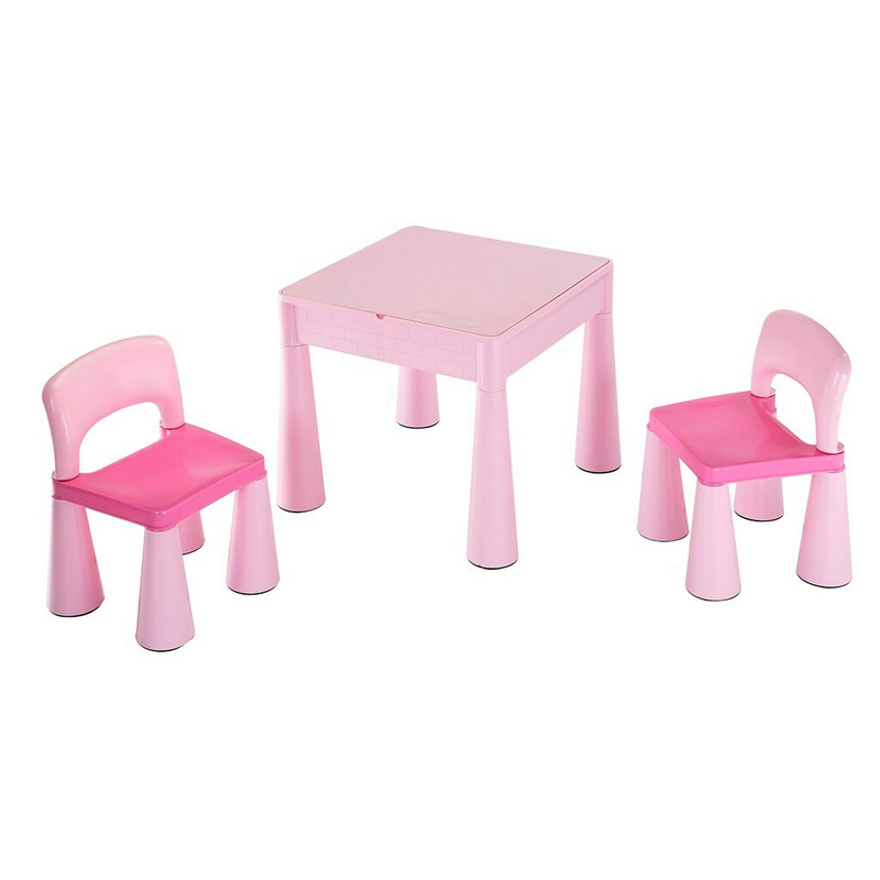 Set masă și 2 scaune New Baby cu placă reversibilă Lego Duplo