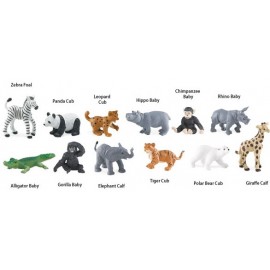Tub 12 Figurine Zoo Safari Ltd. - Jucării Educative