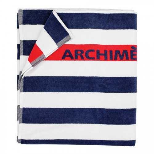 Prosop Plajă Archimede Albastru, 100% Bumbac, 100x185cm