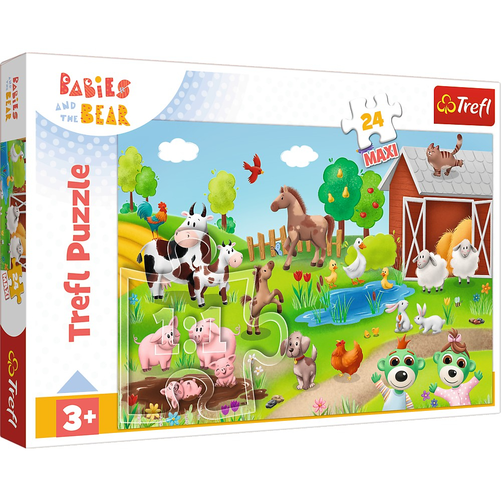 Puzzle Trefl 24 Animale la Fermă
