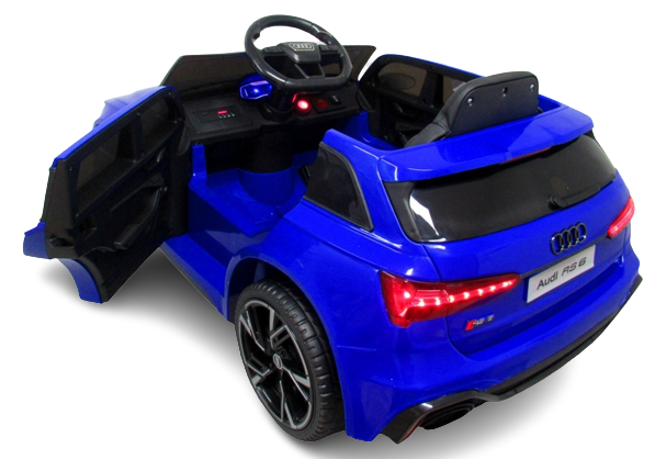 Masinuta Electrica Audi RS6 12V Albastru - imagine 4