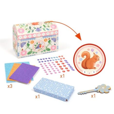 Joc Creativ DIY Cufar Fermecat Djeco | Decorativ - imagine 2
