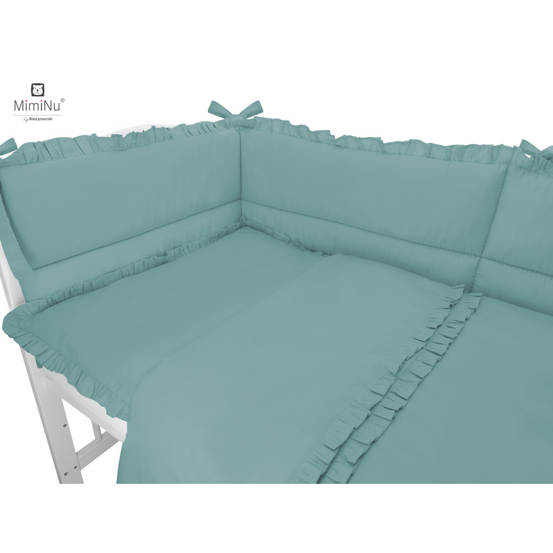 Set Lenjerie Patut 5 Piese Miminu Royal Green - imagine 2