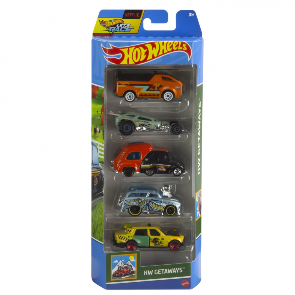Set 5 Masini Hot Wheels HW Getaways Mattel