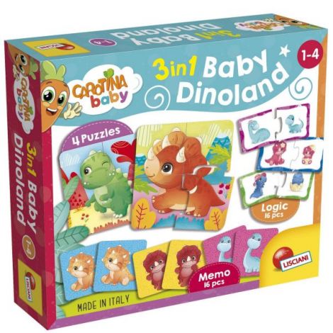 Joc 3-in-1 Dinozauri Lisciani | Joc Educativ