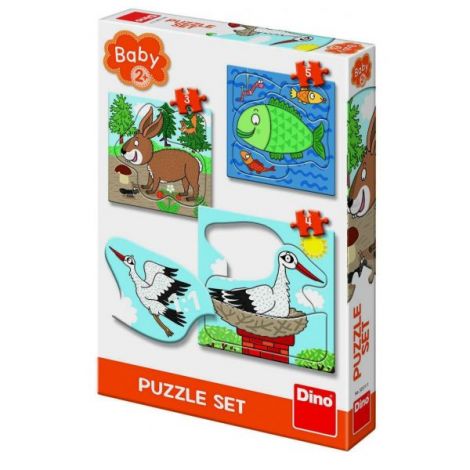 Baby Puzzle Animale Dinotoys 2-4 Ani