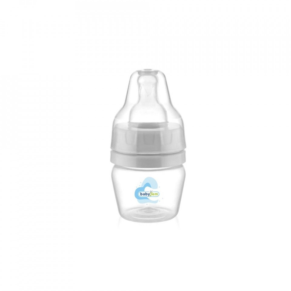 Cana si biberon sticla BabyJem 30 ml Gri