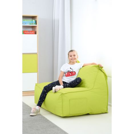 Puf Canapea Verde Moje Bambino, Confortabil - imagine 8