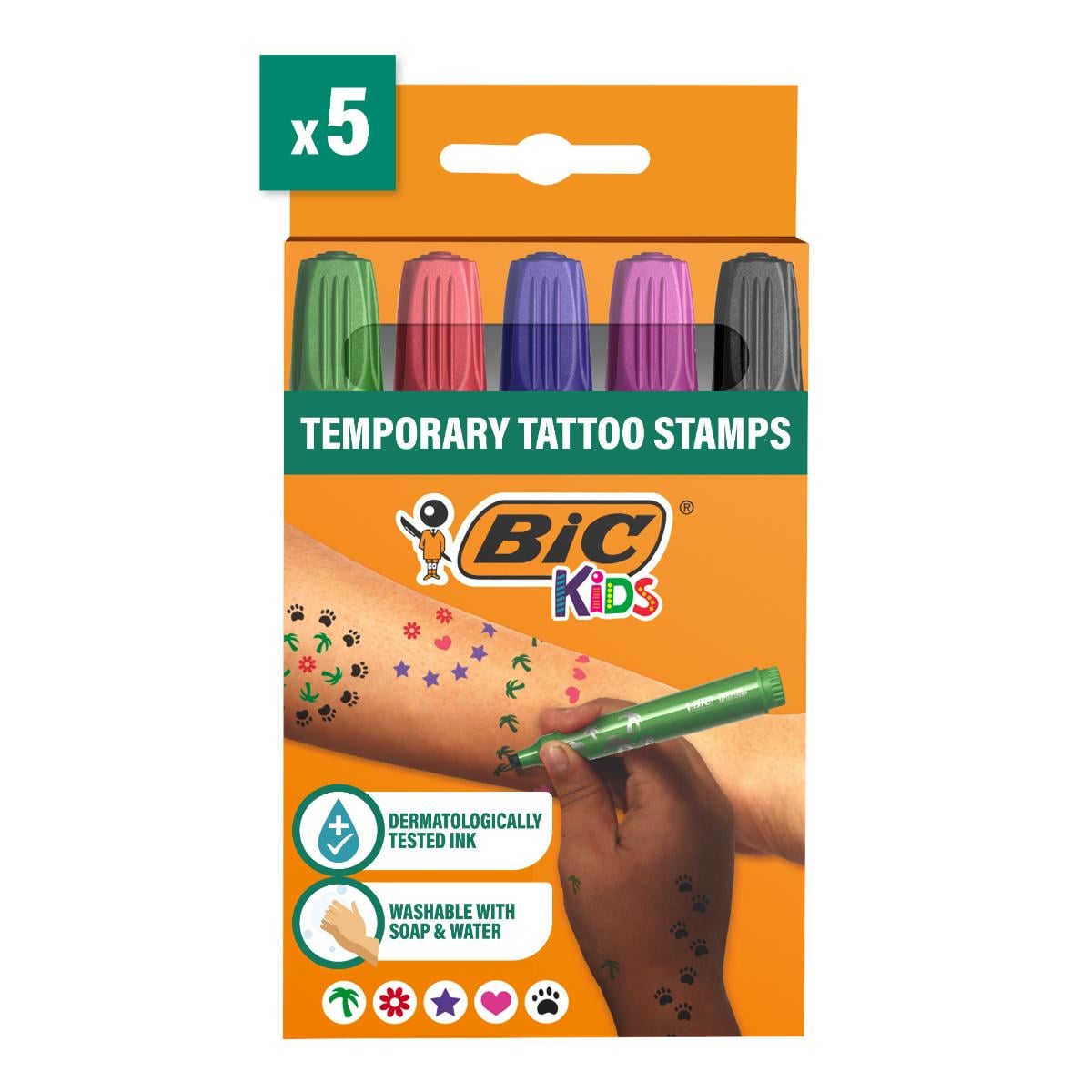Set 5 Stampile Tatuaje Bic Kids