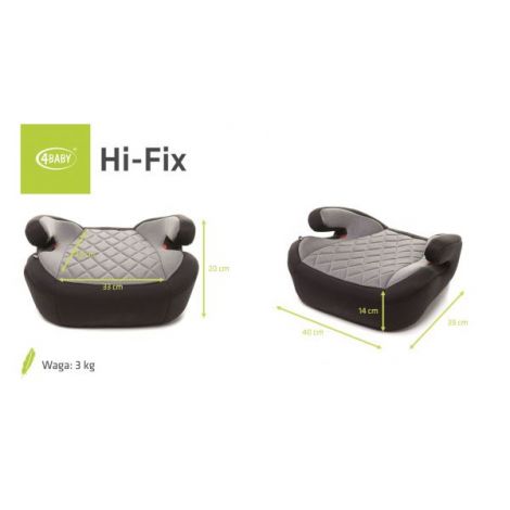 Inaltator 4Baby HI-FIX Isofix, Siguranta Maxima Rosu - imagine 3