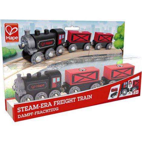 Hape Tren Marfă Aburi Lemn Ecologic
