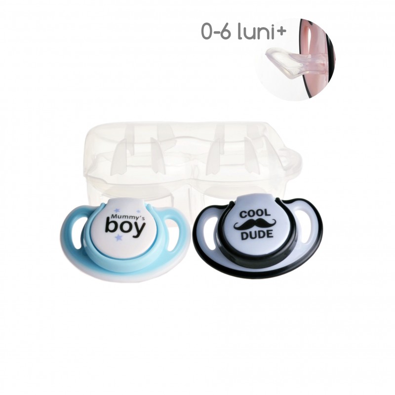 Set 2 Suzete Ortodontice Minut Baby cu Cutie