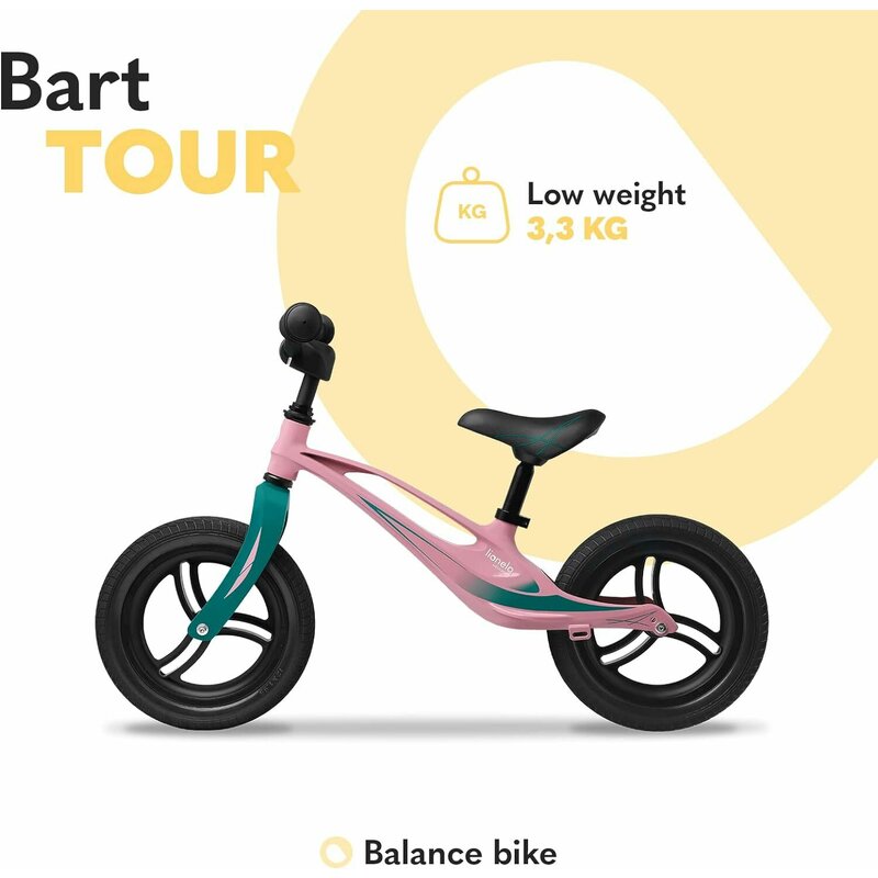 Bicicleta echilibru Lionelo Bart Pink 12 - imagine 5
