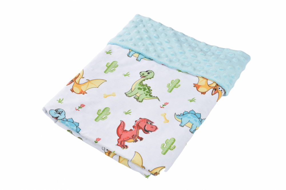 Paturica Dinozauri Confort Family | Bumbac Minky - imagine 2