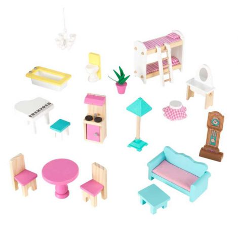 Casuta din lemn pentru papusi Kidkraft Abbey Manor - imagine 6