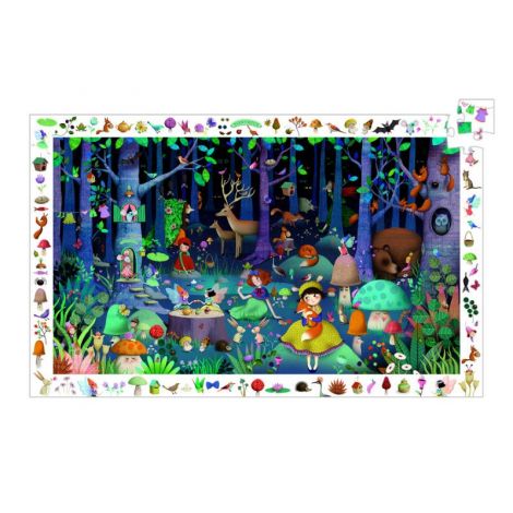 Puzzle Djeco Pădurea Fermecată, 100 piese