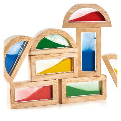 Rainbow Blocks Guidecraft - Dezvoltare Senzorială - imagine 4