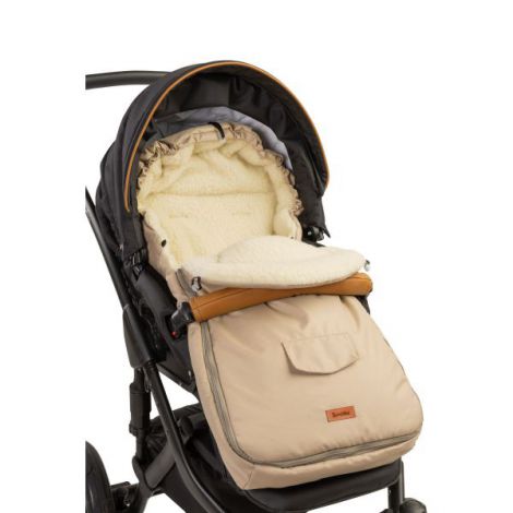 Sac iarnă Sensillo lână Cappuccino 95x40 cm - imagine 4