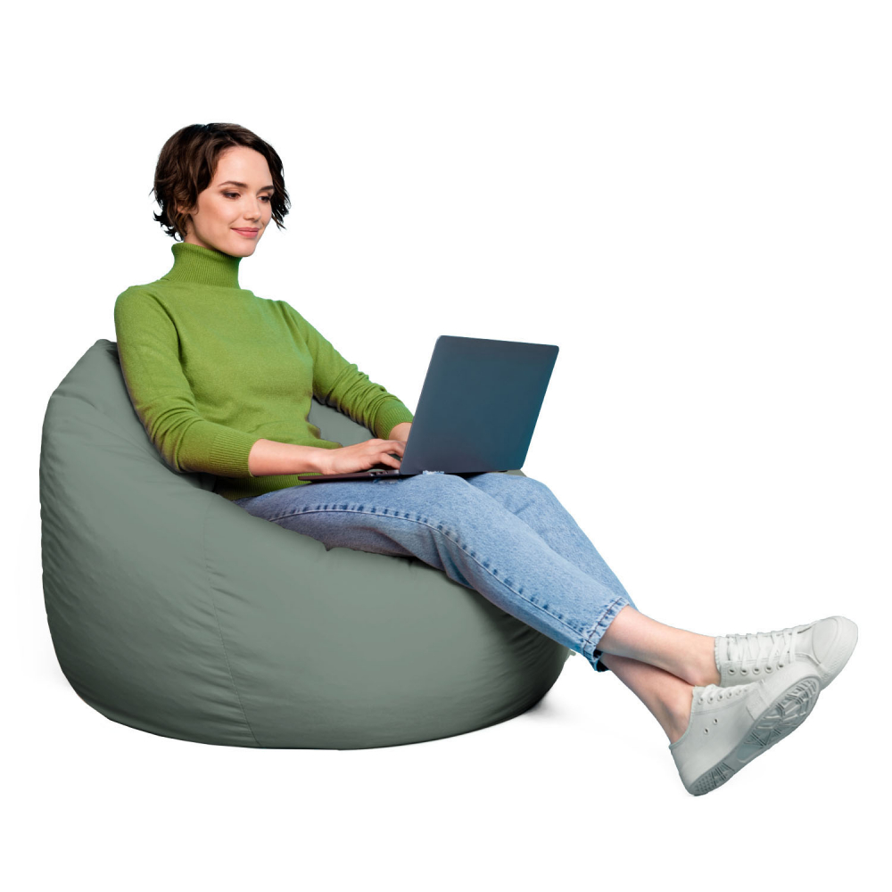 Fotoliu Puf Updeco Para XL, Chroma Green Sage - imagine 3
