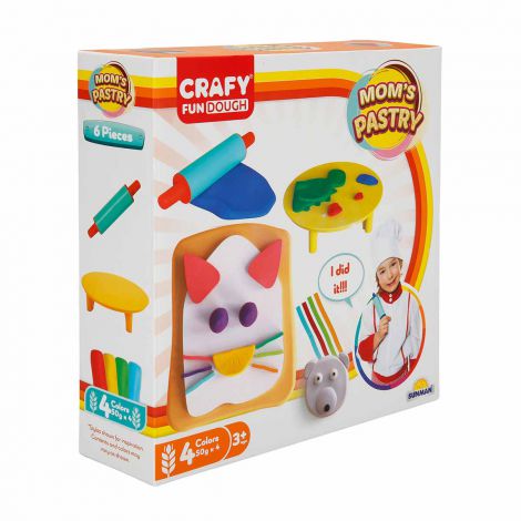 Set Plastilina Patiserie Crafy + Unelte Modelat - imagine 3