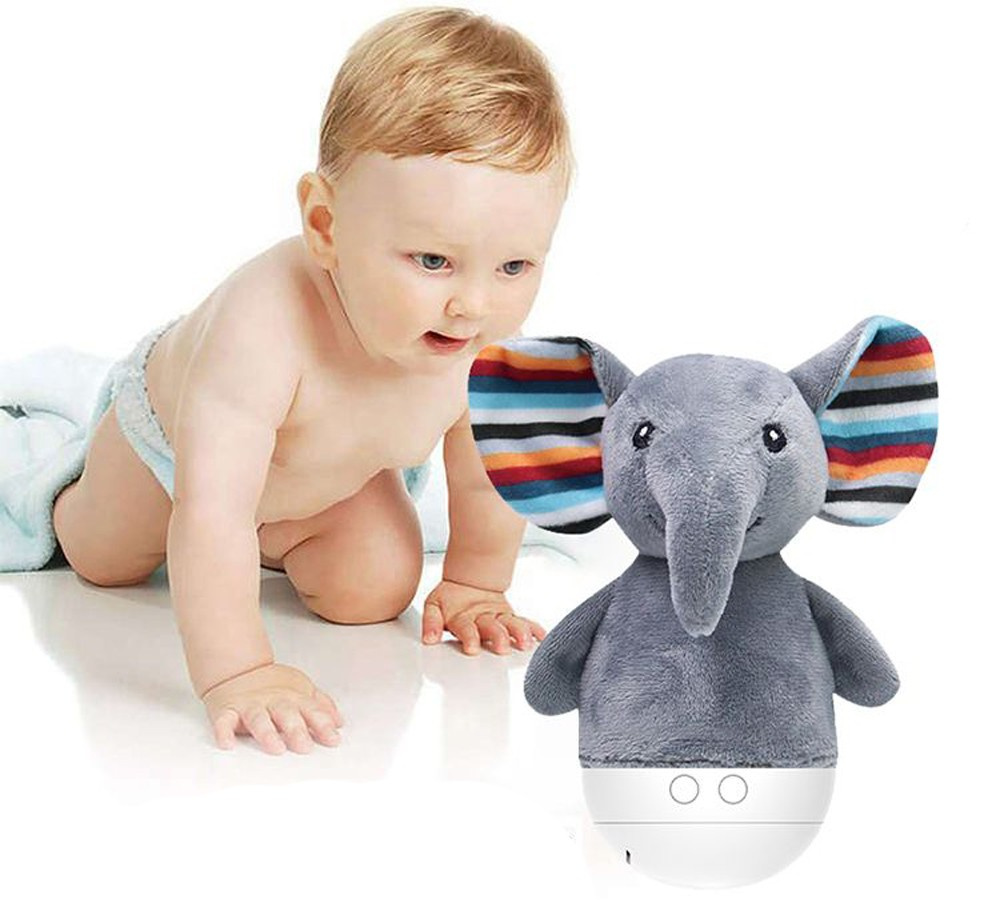 Lampa Veghe Muzicală LED Elefant 7 Culori - imagine 5