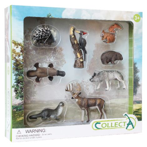 Set 8 Figurine Woodlands Collecta - Pictate Manual