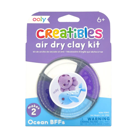 Plastilina Ooly Ocean DIY 4 culori cu uscare la aer - imagine 2