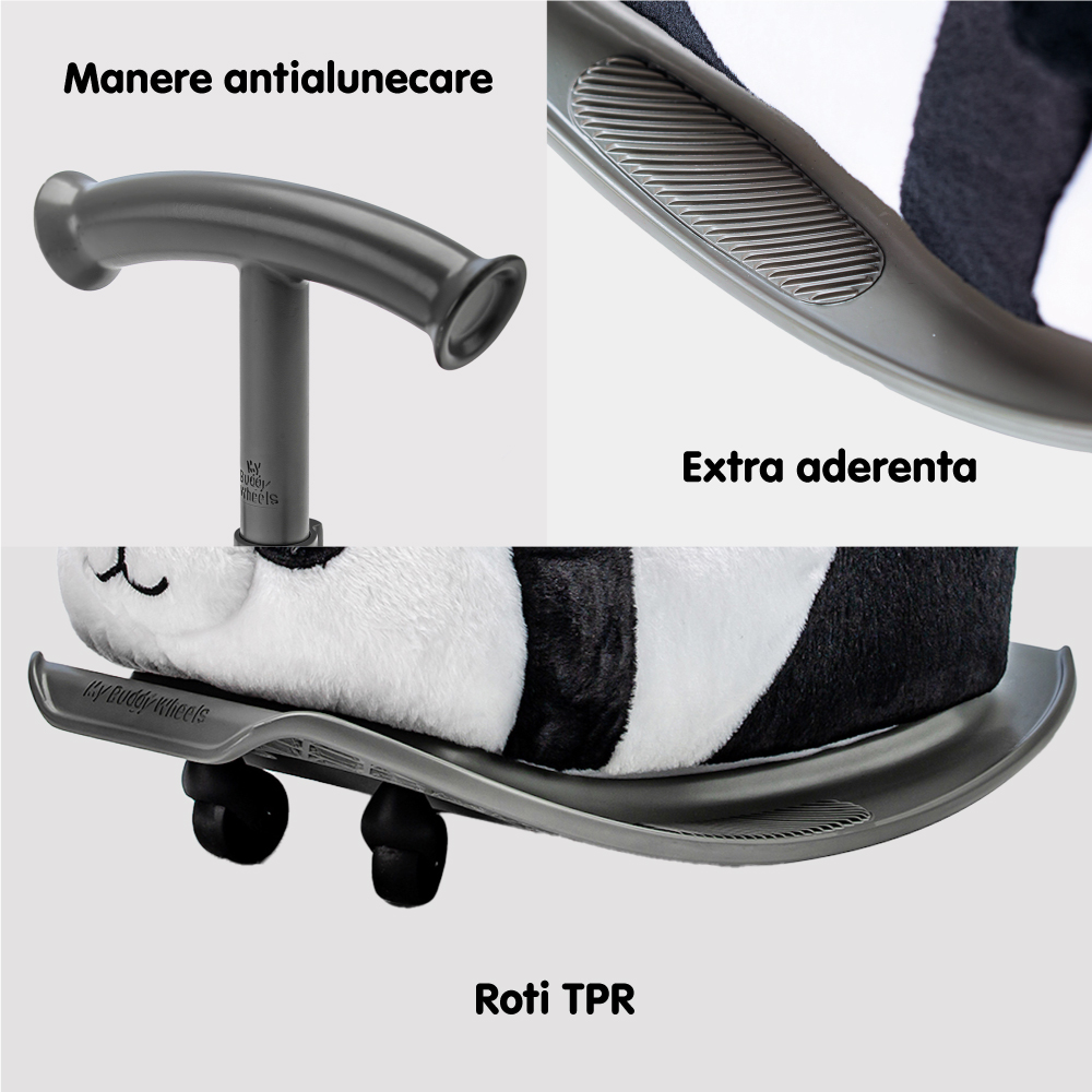 Balansoar cu roti My Buddy Wheels Panda 2 în 1 - imagine 4
