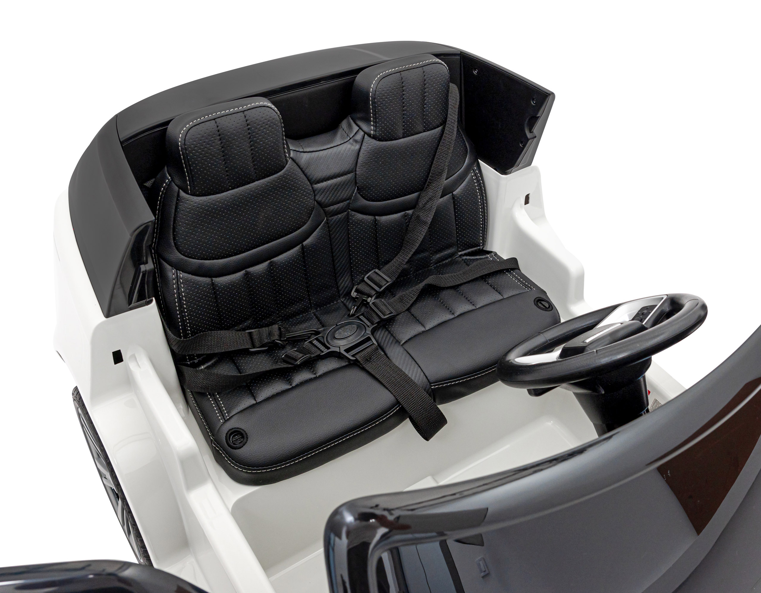 Masinuta Electrica Range Rover SV 4x4 12V Alba - imagine 7